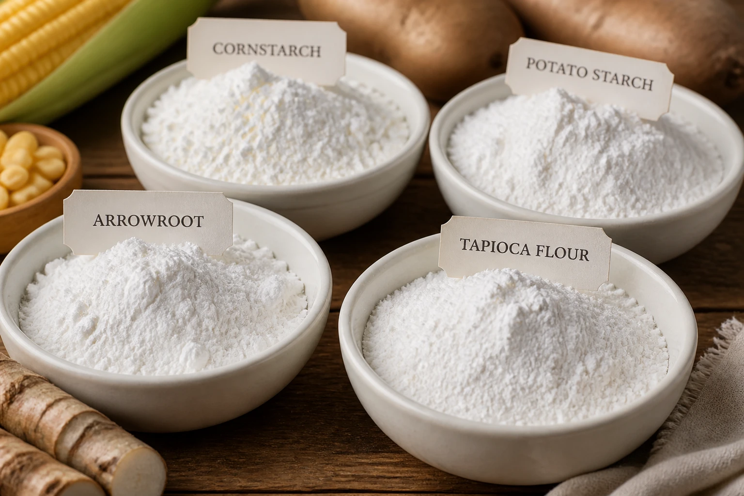 Remplacer la fécule de maïs : substituts et dosages par usage